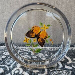 Beautiful Viking glass paperweight butterfly decoration